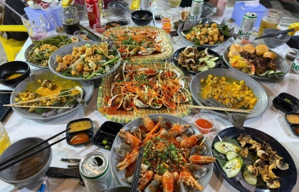 Quán ăn hải sản Bà Rịa ngon, giá rẻ, tươi sống